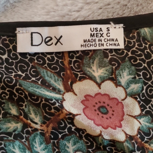 Flower print Dex dress with lace detailing - Picture 3 of 4